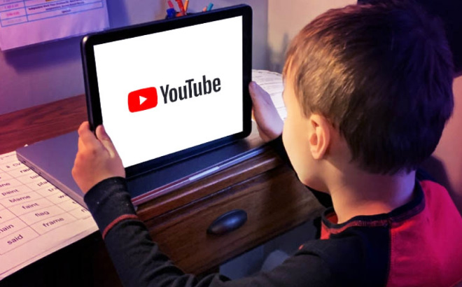 Kids Watching YouTube on Tablet