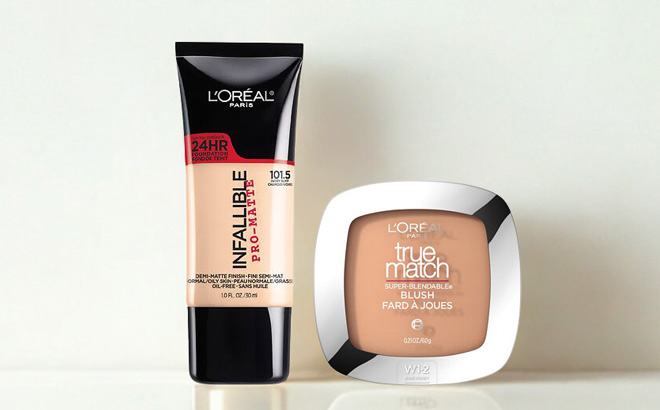 LOreal Paris Infallible Foundation and Blush