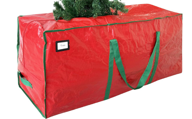 Large Christmas Tree Storage Bag on White Background Large Christmas Tree Storage Bag on White Background