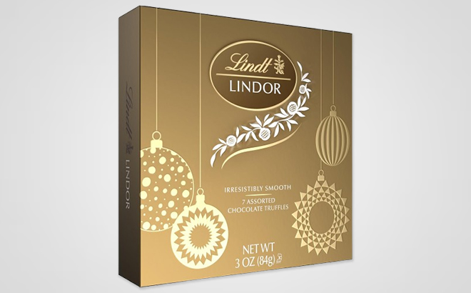 Lindt Lindor Holiday Assorted Chocolate Candy Truffles Token Gift Box