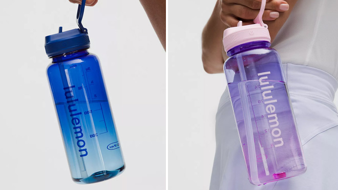 Lululemon 32 Ounce Straw Lid Back to Life Clear Bottles Lululemon 32 Ounce Straw Lid Back to Life Clear Bottles
