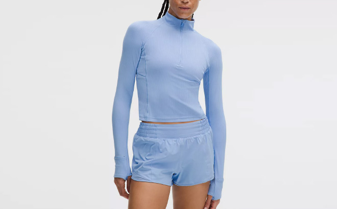 Lululemon Its Rulu Ribbed Cropped Half Zip Updated Lululemon Its Rulu Ribbed Cropped Half Zip Updated