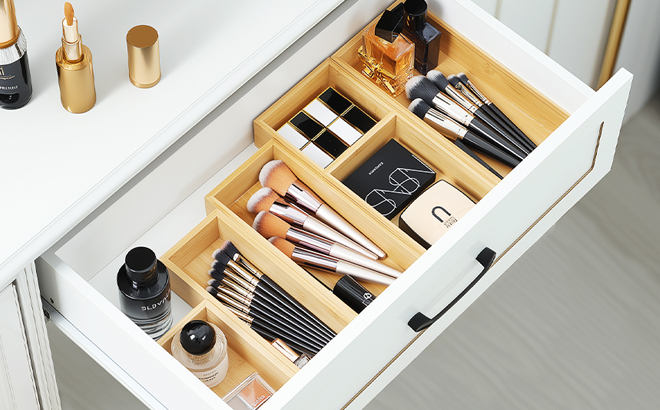 MapleGrace Drawer Organizer 5 Piece Set in a Drawer