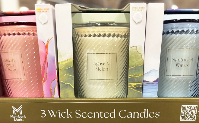 Members Mark 3 Wick Scented Candles