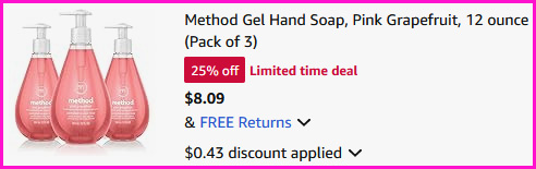 Method Gel Hand Soap Checkout Screen Method Gel Hand Soap Checkout Screen