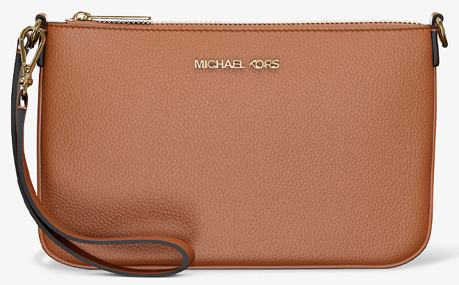 Michael Kors Jet Set Small Pebbled Leather Convertible Wristlet