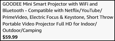 Mini Smart Projector Checkout