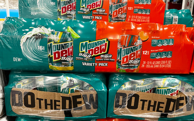 Mountain Dew Baja Blast and Cabo Citrus Variety Pack