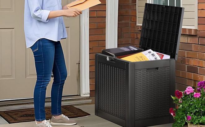 Nbysgo 35 Gallon Outdoor Storage Box