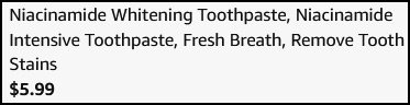 Niacinamide Whitening Toothpaste Checkout Niacinamide Whitening Toothpaste Checkout