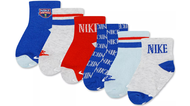 Nike Baby Boys Ace Your Game Socks 6 Pack