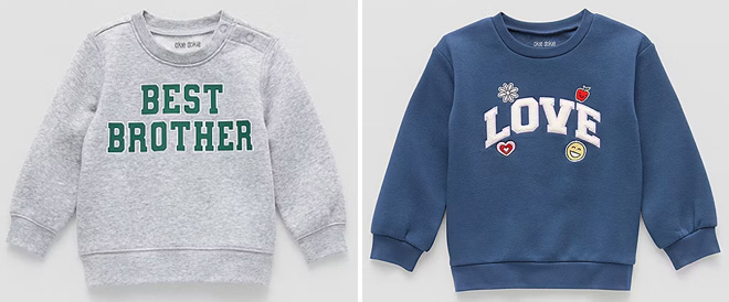 Okie Dokie Baby Boys Round Neck Fleece Long Sleeve Sweatshirt and Okie Dokie Toddler Little Girls Crew Neck Fleece Long Sleeve Sweatshirt Okie Dokie Baby Boys Round Neck Fleece Long Sleeve Sweatshirt and Okie Dokie Toddler Little Girls Crew Neck Fleece Long Sleeve Sweatshirt