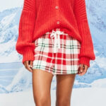 Old Navy Womens Plaid Flannel Pajama Boxer Shorts