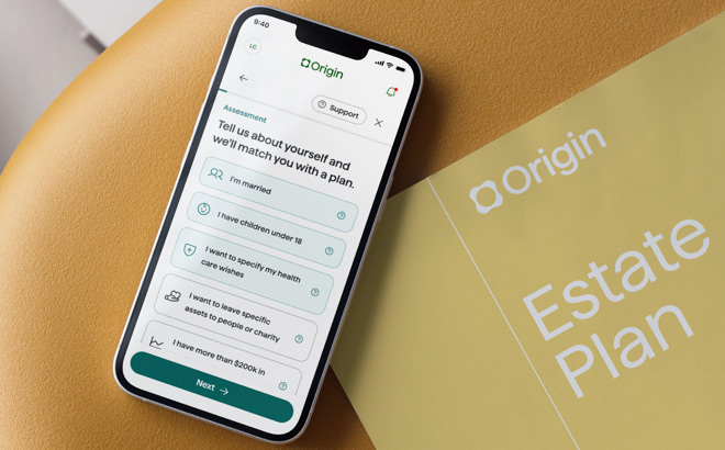 Origin Estate Plan on Smartphone Origin Estate Plan on Smartphone