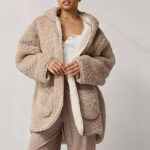 Out From Under Cloud Nine Reversible Fleece Hooded Teddy Robe