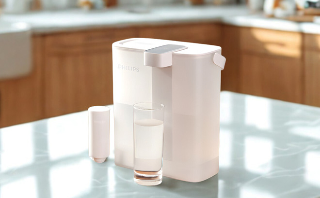 PHILIPS GoZero Next gen Instant Water Filter Pitcher on a Table