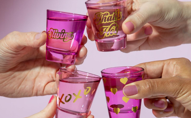 Paris Hilton 4 Piece Shot Glass Set Paris Hilton 4 Piece Shot Glass Set