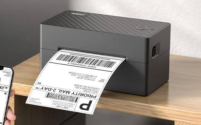 Pedoolo Label Printer on the Table