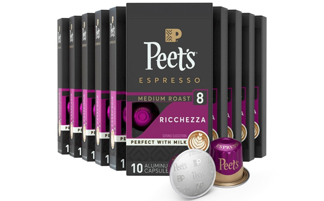 Peets 100 Count Medium Roast Ricchezza Espresso Pods Peets 100 Count Medium Roast Ricchezza Espresso Pods