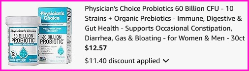 Physicians Choice Probiotics Checkout Screen Physicians Choice Probiotics Checkout Screen