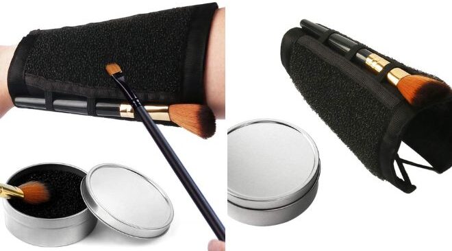 Pinkiou Makeup Brushes Color Removal Cleaner Sponge Switch
