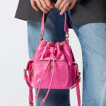Pinko Small Satin Bucket Bag