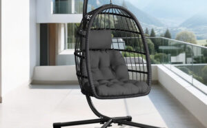 Rattan Hanging Egg Chair With Stand