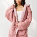 Reversible Fleece Hooded Teddy Robe