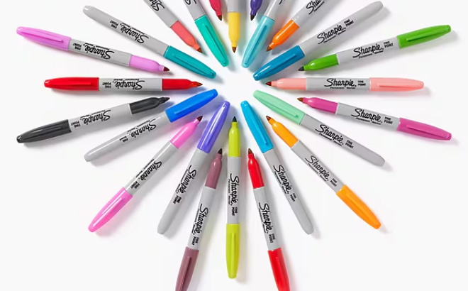 Sharpie Glam Pop Permanent Assorted Marker 24 Pac