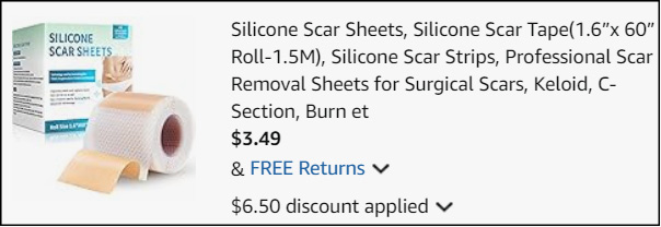 Silicone Scar Sheets Checkout
