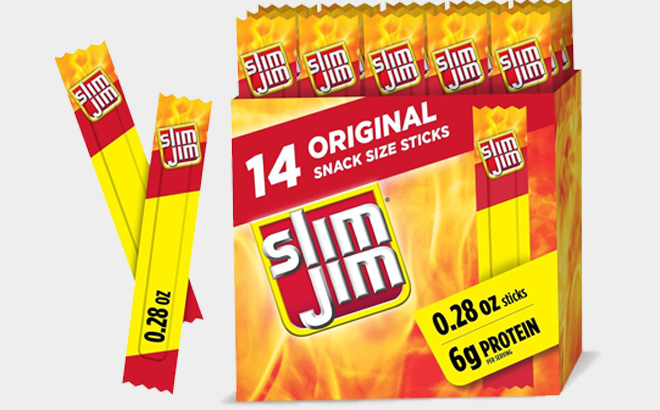 Slim Jim Smoked Meat Sticks 14 Count Slim Jim Smoked Meat Sticks 14 Count