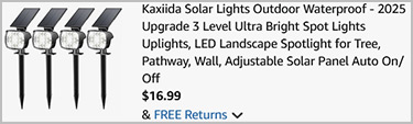 Solar Lights 4 Pack Screenshot