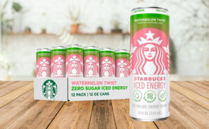 Starbucks Iced Energy Drink 12 Pack on the Table