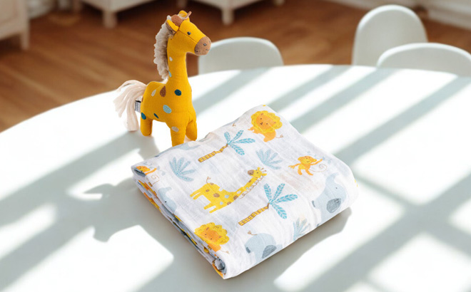 Stephen Joseph Swaddle Blanket Stuffed Animal Gift Set Stephen Joseph Swaddle Blanket Stuffed Animal Gift Set