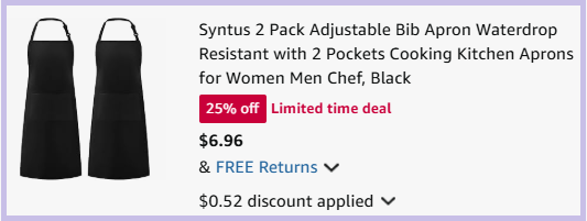 Syntus Adjustable Apron with 2 Pockets Checkout Page