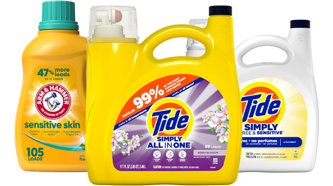 Tide Arm Hammer Laundry Detergents