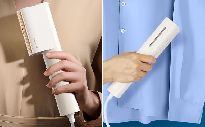 Travel Steamer Mini Iron in Hand