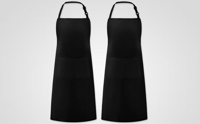 Two Syntus Adjustable Aprons with 2 Pockets