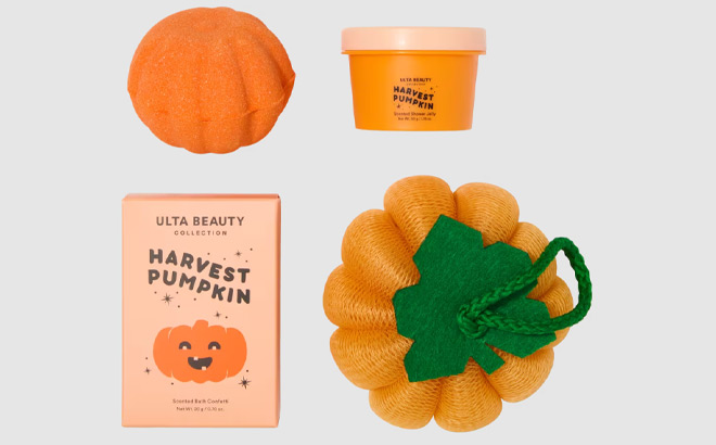 ULTA 5 Piece Hello Pumpkin Bath Set ULTA 5 Piece Hello Pumpkin Bath Set