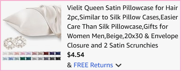 Vielit Queen Satin Pillowcase 2 Pack at Checkout