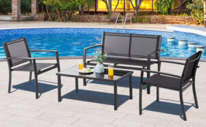 Walsunny 4 Piece Outdoor Furniture Sets