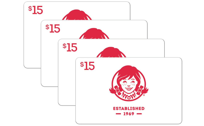 Wendys Gift Card Multi Pack
