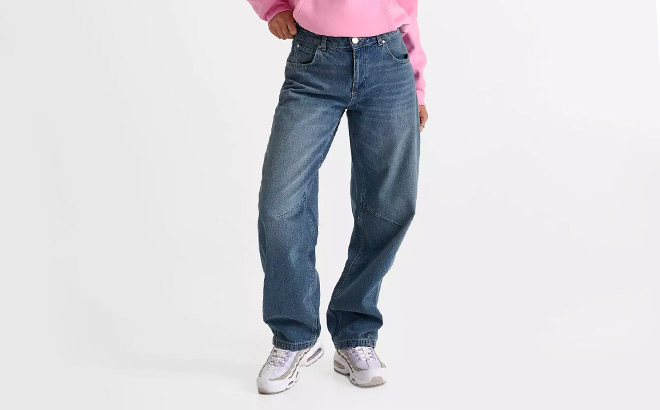 Womens Unlike Humans Baggy Jeans