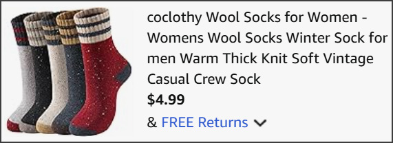 Womens Wool Socks at Checkout