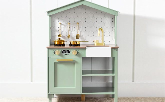 Wooden Play Farmhouse Kitchen Set