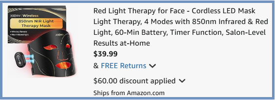XSSNVV Red Light Therapy Mask Checkout Page XSSNVV Red Light Therapy Mask Checkout Page