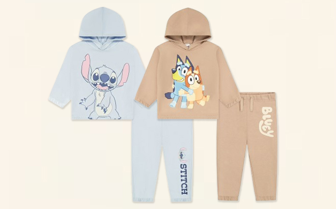2 Piece Character Fleece Jogger Sets