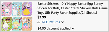 24 Piece Easter Stickers Screenshot