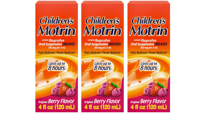 3 Childrens Motrin Oral Suspension Medicine