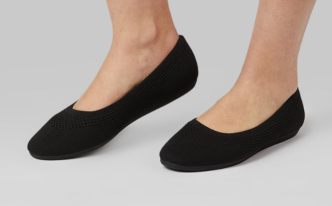 32 Degrees Womens Flex Knit Ballet Flats 32 Degrees Womens Flex Knit Ballet Flats